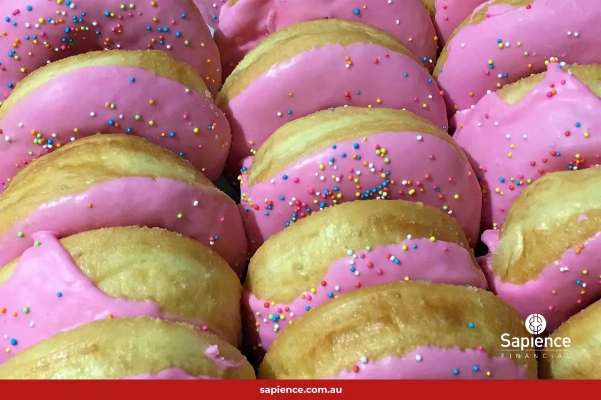 pink iced donuts
