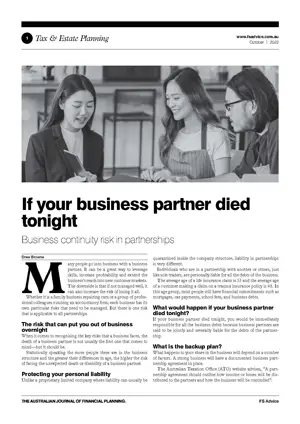 reprint thumbnail what happens if your business partner died tonight