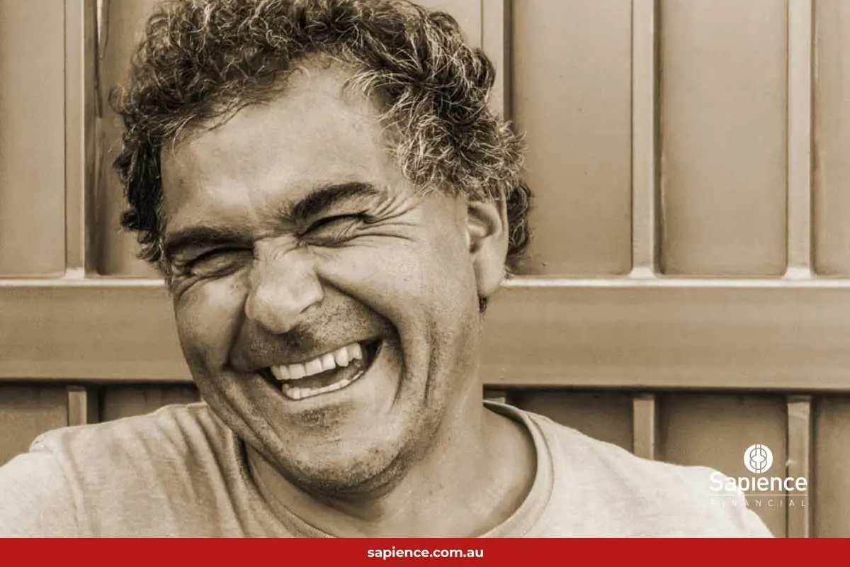 smiling middle aged male face